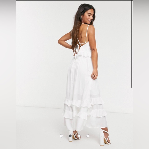 ASOS white long dress - Picture 2 of 4
